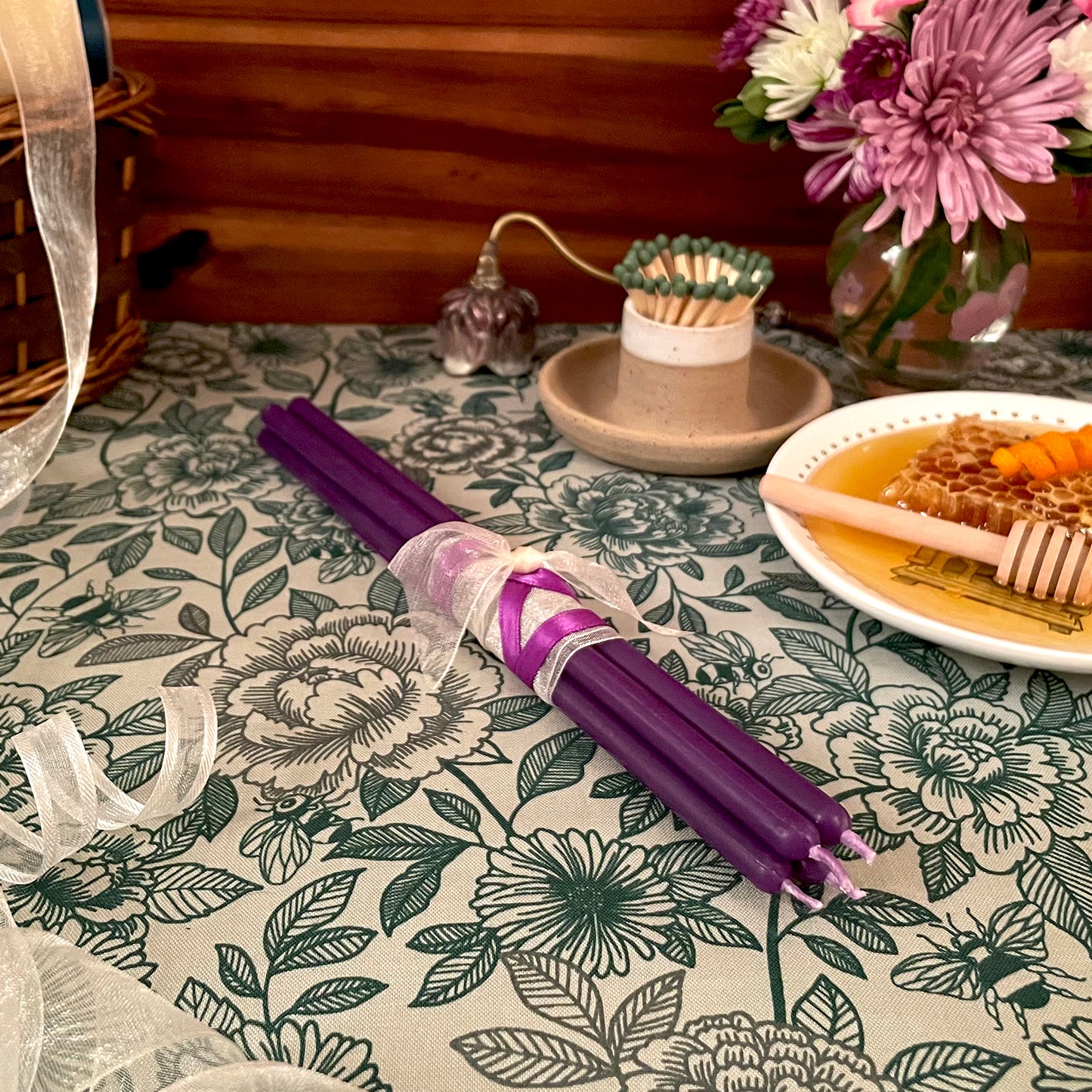 Синий конус из пчелиного воска (толщина 5 дюймов)