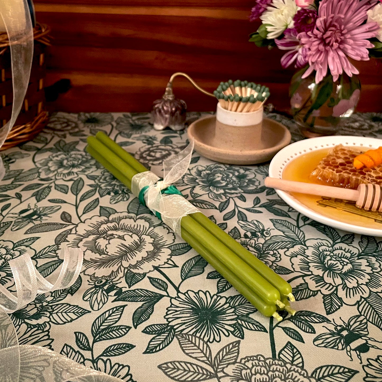 Синий конус из пчелиного воска (толщина 5 дюймов)