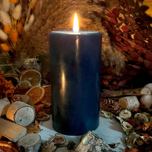 Moonlit Tribute Pillar Candle (5.6in)