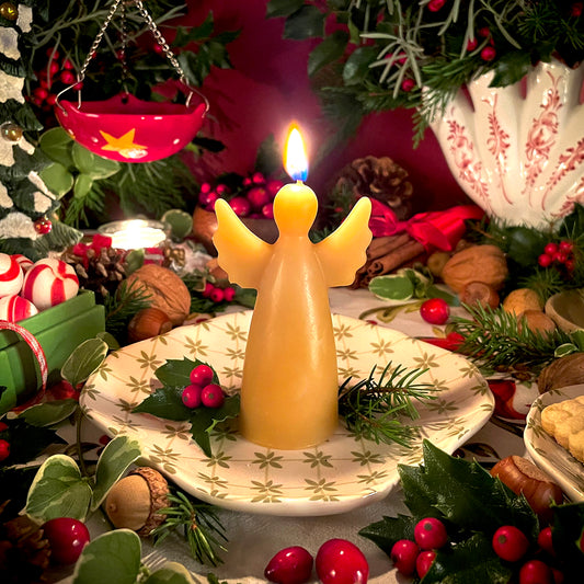 Golden Guardian Beeswax Candle