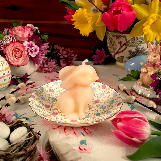 Cottontail Cutie Bunny Beeswax Candle