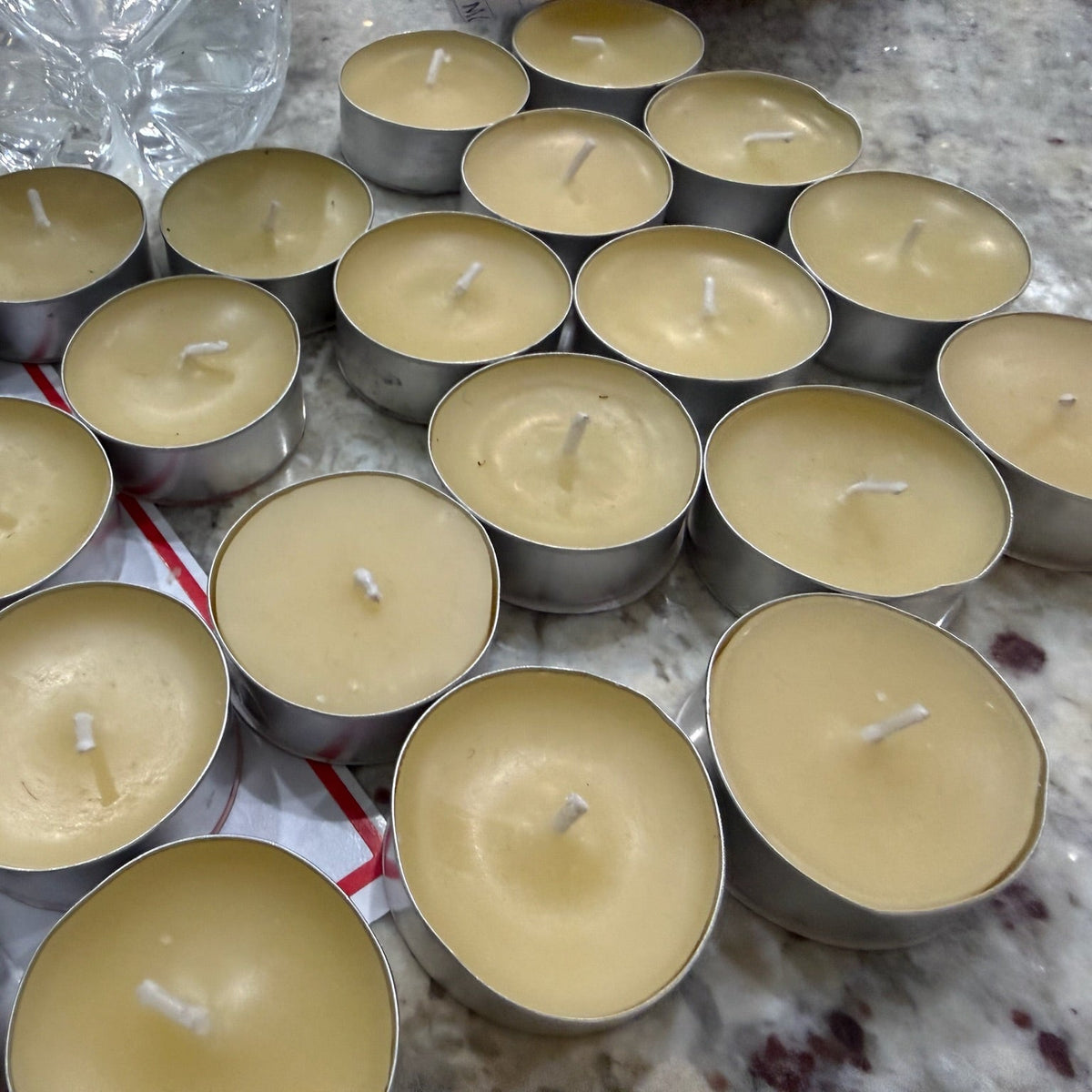 Candles Votive Tealights - Blessed Beeswax Set of Two