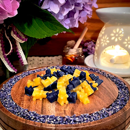 Aromatic Beeswax Melts: Blue & Gold Bears
