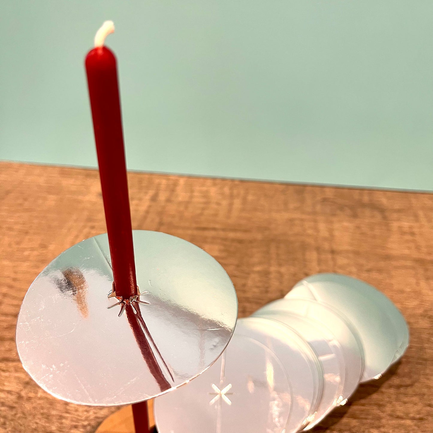 Case of Silver Paper Candle Drip Protectors